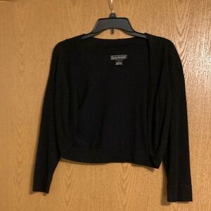 Long-sleeved black cardigan